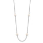 4- Near Round Freshwater Cultured Pearl 8-station Necklace - WBC
