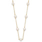 5.5- Near Round Freshwater Cultured Pearl 12-station Necklace - WBC