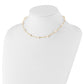 5.5- Near Round Freshwater Cultured Pearl 12-station Necklace - WBC