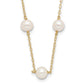 5.5- Near Round Freshwater Cultured Pearl 12-station Necklace - WBC