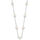 5.5- Near Round Freshwater Cultured Pearl 12-station Necklace - WBC