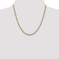 Semi-Solid with Rhodium PavÇ Figaro with Lobster Clasp Chain - WBC