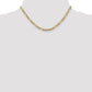 Semi-Solid with Rhodium PavÇ Figaro with Lobster Clasp Chain - WBC