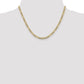 Semi-Solid with Rhodium PavÇ Figaro with Lobster Clasp Chain - WBC