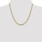 Semi-Solid with Rhodium PavÇ Figaro with Lobster Clasp Chain - WBC