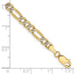 Semi-Solid with Rhodium PavÇ Figaro with Lobster Clasp Bracelet - WBC