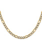 Semi-Solid with Rhodium PavÇ Figaro with Lobster Clasp Chain - WBC