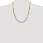 Semi-Solid with Rhodium PavÇ Figaro with Lobster Clasp Chain - WBC
