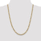 Semi-Solid with Rhodium PavÇ Figaro with Lobster Clasp Chain - WBC