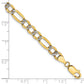Semi-Solid with Rhodium PavÇ Figaro with Lobster Clasp Chain - WBC