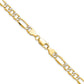 Semi-solid with Rhodium PavÇ Figaro Chain - WBC