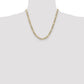 Semi-solid with Rhodium PavÇ Figaro Chain - WBC