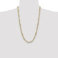 Semi-solid with Rhodium PavÇ Figaro Chain - WBC