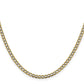 Semi-Solid with Rhodium PavÇ Curb with Lobster Clasp Chain - WBC