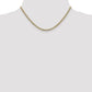 Semi-Solid with Rhodium PavÇ Curb with Lobster Clasp Chain - WBC