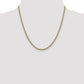 Semi-Solid with Rhodium PavÇ Curb with Lobster Clasp Chain - WBC
