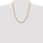 Semi-Solid with Rhodium PavÇ Curb with Lobster Clasp Chain - WBC
