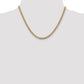 Semi-Solid with Rhodium PavÇ Curb with Lobster Clasp Chain - WBC