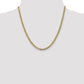 Semi-Solid with Rhodium PavÇ Curb with Lobster Clasp Chain - WBC
