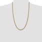 Semi-Solid with Rhodium PavÇ Curb with Lobster Clasp Chain - WBC