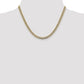 Semi-Solid with Rhodium PavÇ Curb with Lobster Clasp Chain - WBC