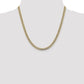Semi-Solid with Rhodium PavÇ Curb with Lobster Clasp Chain - WBC