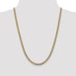 Semi-Solid with Rhodium PavÇ Curb with Lobster Clasp Chain - WBC
