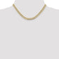 Semi-Solid with Rhodium PavÇ Curb with Lobster Clasp Chain - WBC