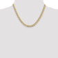 Semi-Solid with Rhodium PavÇ Curb with Lobster Clasp Chain - WBC