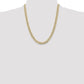 Semi-Solid with Rhodium PavÇ Curb with Lobster Clasp Chain - WBC