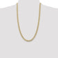 Semi-Solid with Rhodium PavÇ Curb with Lobster Clasp Chain - WBC