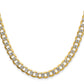 Semi-solid with Rhodium PavÇ Curb Chain - WBC
