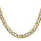 Semi-solid with Rhodium PavÇ Curb Chain - WBC