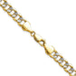 Semi-solid with Rhodium PavÇ Curb Chain - WBC