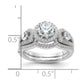Brilliant Embers Rhodium-plated 93 Stone Micro PavÇ CZ 2-piece Wedding Set - WBC