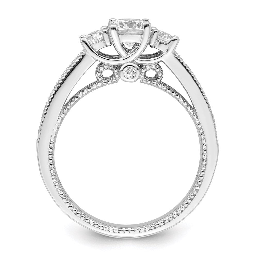 Brilliant Embers Rhodium-plated 21 Stone Micro PavÇ CZ Ring - WBC
