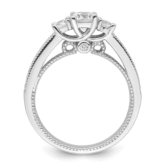 Brilliant Embers Rhodium-plated 21 Stone Micro PavÇ CZ Ring - WBC