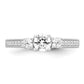Brilliant Embers Rhodium-plated 21 Stone Micro PavÇ CZ Ring - WBC