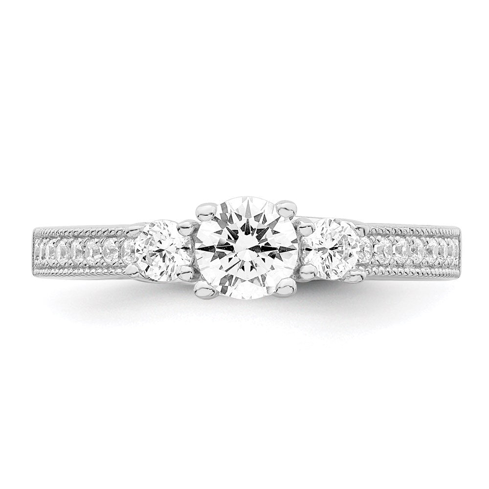 Brilliant Embers Rhodium-plated 21 Stone Micro PavÇ CZ Ring - WBC