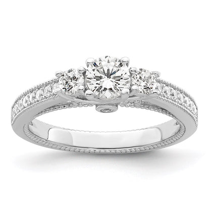 Brilliant Embers Rhodium-plated 21 Stone Micro PavÇ CZ Ring - WBC