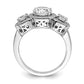 Brilliant Embers Rhodium-plated 50 Stone Micro PavÇ CZ Ring - WBC