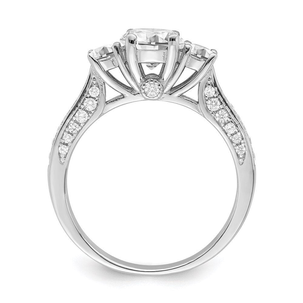 Brilliant Embers Rhodium-plated 45 Stone Micro PavÇ CZ Ring - WBC