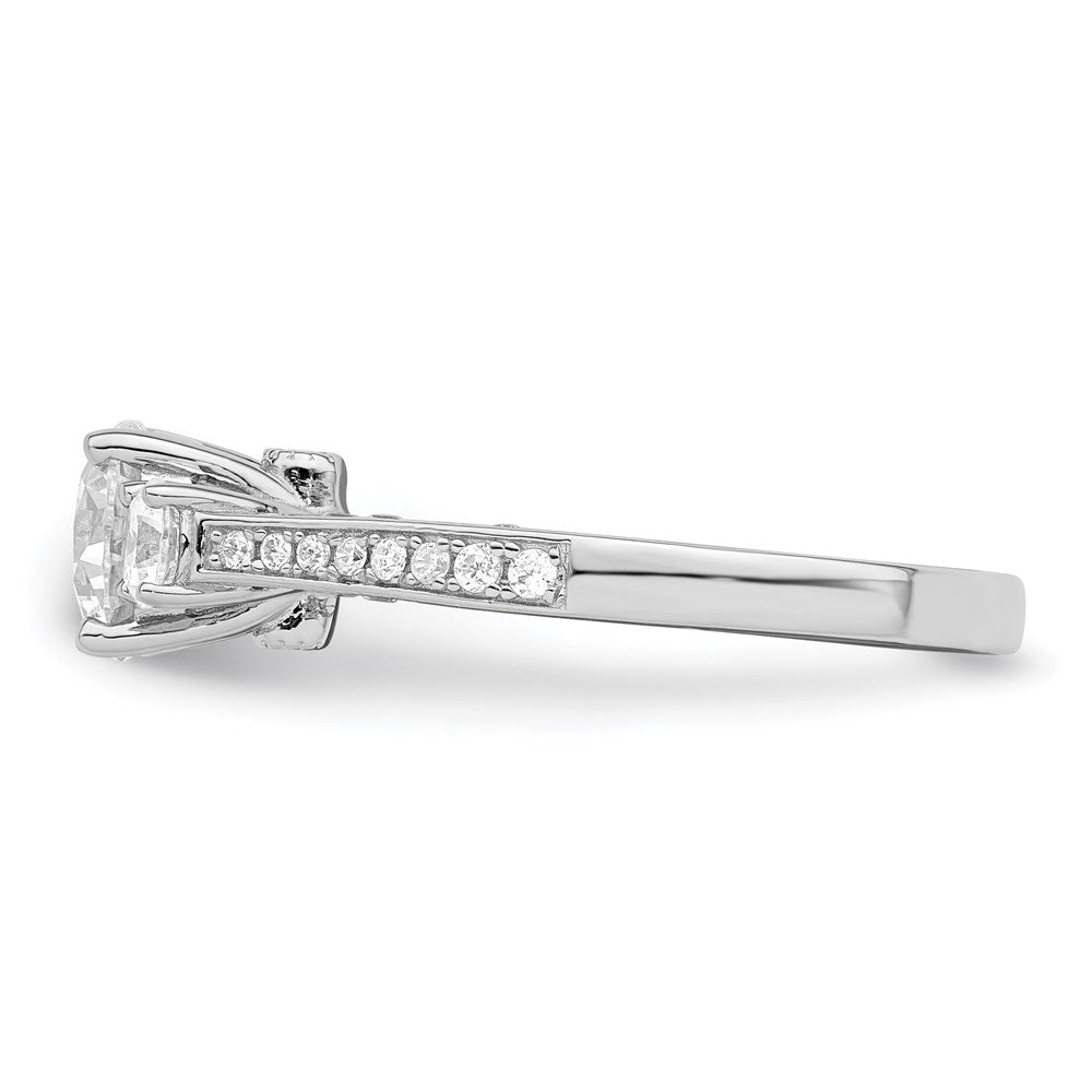 Brilliant Embers Rhodium-plated 45 Stone Micro PavÇ CZ Ring - WBC
