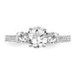 Brilliant Embers Rhodium-plated 45 Stone Micro PavÇ CZ Ring - WBC