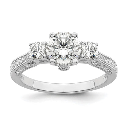 Brilliant Embers Rhodium-plated 45 Stone Micro PavÇ CZ Ring - WBC