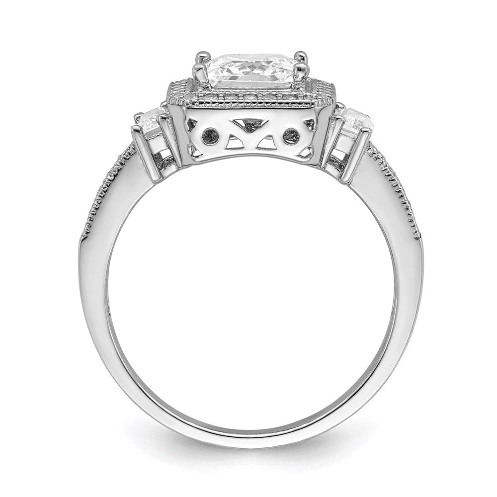 Brilliant Embers Rhodium-plated 51 Stone Micro PavÇ CZ Ring - WBC