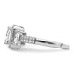 Brilliant Embers Rhodium-plated 51 Stone Micro PavÇ CZ Ring - WBC
