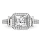 Brilliant Embers Rhodium-plated 51 Stone Micro PavÇ CZ Ring - WBC