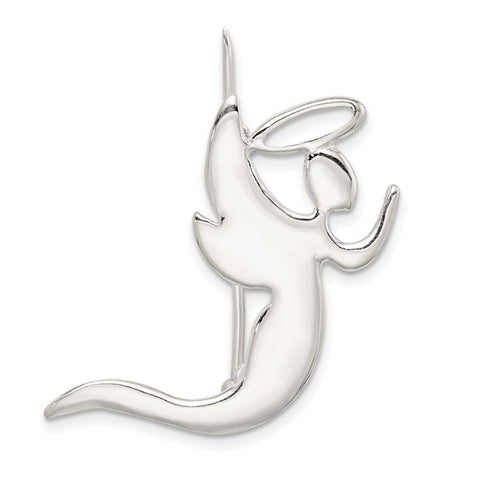 Sterling Silver Angel Kneeling in Prayer Pin