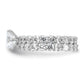 Rhodium-plated CZ 2 Piece Wedding Set Ring - WBC